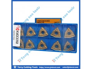 Kyocera tungsten carbide insert WNMG080404MS CA6525, CNC carbide insert, carbide turning insert 
