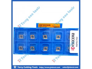 Place of Origin: Japan 
Brand Name: Kyocera 
Model Number: All model 
Material: Hard Alloy 
Usage: Thread Turning Tool 
Hardness: 60-350 
Coating: PVD/CVD 
Model: CCMT060204 HQ CA5525 
Grade: CA5525 
Price: More competitive 
Delivery: Within 3-5
