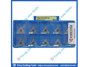 Kyocera solid carbide insert TNGG160404R-A3 KW10 for CNC cutting tools 