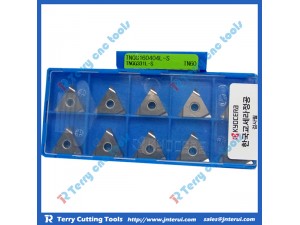 Kyocera carbide cutting tool insert TNGG160402L-S TN6020, CNC cutting tool insert, cutting insert 