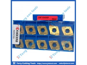 Kyocera carbide indexable insert ZCMT150406SP PR660, indexable insert, cutting insert 