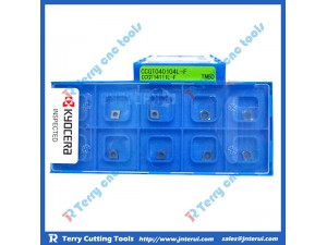 High cutting performance Kyocera carbide insert with CCGT040104L-F TN60, carbide turning insert, tungsten CNC insert 