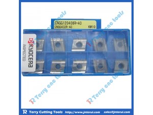 Kyocera CNC lathe inserts with CNGG120408R-A3 KW10, cnc turning insert, indexable insert