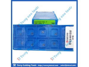 Kyocera high cutting precision CNC aluminium inserts CCMT060202HQ CA5515